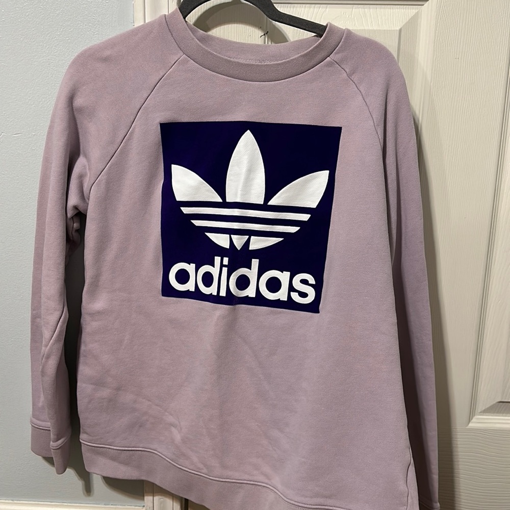 Purple adidas sweatshirt